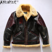 AYUNSUE Man Jacket Genuine Sheepskin Leather Jackets Men Winter Coat Male Motorcycle Clothes Mens 2020 Erkekler Ceket LXR907 2024 - buy cheap