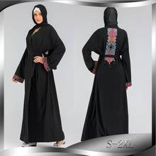 Abaya bordado musulmán elegante, vestido largo étnico, Kimono Jubah Eid Ramadán, aftan árabe, oración Islámica 2024 - compra barato