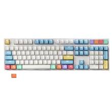 108 chaves de cereja perfil colorido giz design pbt backlit keycaps para cherry mx interruptor teclado mecânico keycap 2024 - compre barato