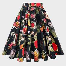 Falda Retro Vintage de algodón para mujer, falda de cintura alta, estilo harajuku Punk, color negro, VD0020 Y2K, 2021 2024 - compra barato