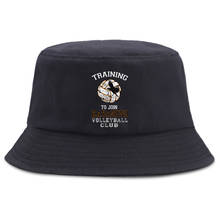 Training To Join Karasuno Volleyball Club Bucket Hats Women Unisex Hip Hop Women's Panama Hat Casual Outdoor Men's Fisherman Cap 2024 - buy cheap