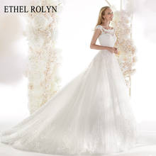 ETHEL ROLYN Fashion Scoop Vintage Wedding Dress 2022 Romantic Appliques Bride Dresses Princess Wedding Gowns Vestido De Noiva 2024 - buy cheap