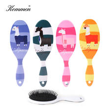 Beauty Cartoon Alpaca Print Hair Brush Women Hot Comb Haircare Massage Scalp Airbag Hair Comb Styling Tool Barber Accessories 2024 - buy cheap