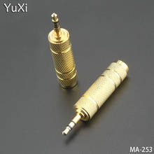 YuXi 5PCS/lot 6.35mm Male Plug to 3.5mm Female Connector Headphone Amplifier Audio Adapter Microphone AUX 6.3 3.5 mm Converter 2024 - buy cheap