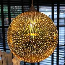 LukLoy-luces colgantes modernas 3D, lámpara colgante de cristal, cobre, oro y plata, para Bar, sala de estar, cocina, comedor, luminaria de cristal 2024 - compra barato