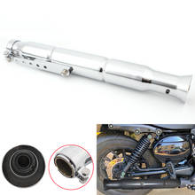 New Universal Retro Motorbike Exhaust Muffler Pipe Tip Vintage Rear Pipe Tube Exhause Silencer For Harley Bobber Cafe Racer 2024 - buy cheap