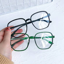Gafas de ordenador para hombre y mujer, lentes ópticas cuadradas con marco de gran tamaño, antiluz azul, Unisex 2024 - compra barato