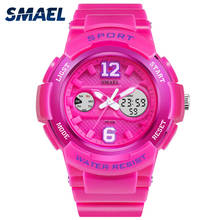 Smael White Pu Watchband Women Dual Display Wristwatches Women's Quartz Watch Lady Fashion Watches 30m Waterproof Relojes Mujer 2024 - buy cheap