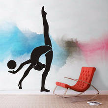 Gymnast Wall Decal Girl Body Sports Gymnastics Vinyl Window Stickers Dance Room Fitness Club Gym Interior Decor Wallpaper E562 2024 - buy cheap