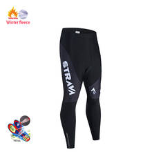 STRAVA-mallas térmicas de ciclismo para hombre, pantalones con pechera y almohadilla de Gel 19D, a prueba de golpes, de invierno, 2020 2024 - compra barato