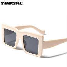 YOOSKE Brand Square Sunglasses Men Women Luxury Oversized Sun Glasses 90s Classic Vintage Eyewear Shades UV400 Goggles 2024 - buy cheap