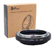 Fikaz For FD-EOS Lens Mount Adapter Ring with Optical Glass For Canon FD Lens to EOS EF EF-S Mount Camera Body 2024 - buy cheap