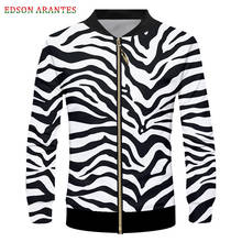 Custom S-6XL Funky College Baseball Jackets Men Women 3D Print Wild Leopard Zebra Couple Bomber Zipper Jackets Fall Winter Coats 2024 - buy cheap