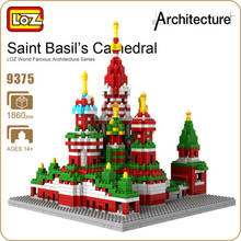 LOZ arquitectura de la Catedral de San Basilio regalo serie de bloques de construcción bloques de Casa de la ciudad de Rusia Modelo de la iglesia para chico 2024 - compra barato