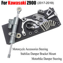 FOR KAWASAKI z900 2017 2018 - 2021 Motorcycle Damper Steering Stabilize Safety Control Bracket Mount kit Motorbike CNC aluminum 2024 - buy cheap