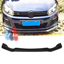 Real Carbono fiber Auto Front Lip Bumper Spoiler For Volkswagen MK6 Golf 6 R20 Car Styling 2024 - buy cheap