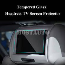 Cristal templado para reposacabezas de coche, Protector de pantalla de TV para Jaguar F-PACE XF XE 2 uds, accesorios de decoración Interior de coche, embellecedor de coche 2024 - compra barato