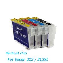 Cartucho de tinta para impresora Epson, recambio de tinta sin Chip para Epson XP-4100, XP-4105, WF-2830, WF-2850, 212XL, 212, 212 2024 - compra barato