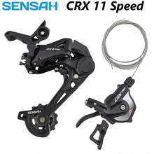 Sensah mtb 11 s groupset crx 1x11 velocidade gatilho shifter desviadores traseiros 11 s compatível com m7000 m8000, 11-46/50/52t 2024 - compre barato