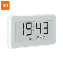 Умный Электрический термометр Xiaomi Mijia BT4.0, Беспроводные цифровые часы, комнатный гигрометр, термометр, управление через приложение Mijia для смартфона 2024 - купить недорого