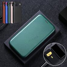 Funda de cuero con tapa de fibra de carbono para Nokia 5,3, 7,2, 6,2, 2,3, C1, C2, C3, 1,3, 2,4, funda de teléfono con tapa magnética para Nokia 8,3, 7,2, 2,3 2024 - compra barato