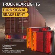 1 пара, 12 В, задний фонарь для грузовика, трейлер, поворотная одинарная лампа, универсальная стоп-сигнал для грузовиков, лодок, фургонов, автофургонов, квадроциклов 2024 - купить недорого