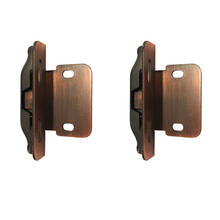 2pcs Probrico Self Close Kitchen Cabinet Hinges Antique Bronze Partial Wrap 1/4-Inch Overlay Cupboard Door Hinges for Furniture 2024 - buy cheap