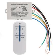 Lámpara de encendido/apagado inalámbrico de 4 canales, interruptor de Control remoto, receptor transmisor, nuevo 2024 - compra barato