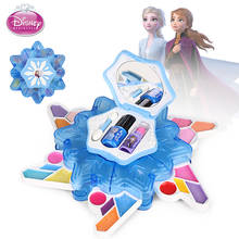 new Disney girls Frozen II elsa anna snowflake flowers Cosmetics Beauty  make up Set Toy kids Play House girls suitcase Gift 2024 - buy cheap