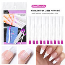 10pcs Nail Extension Fiber Nail Form Fibernails Acrylic Tips Fiberglass Extension Fiber Glass for Silk Building Nails Art Tools 2024 - buy cheap