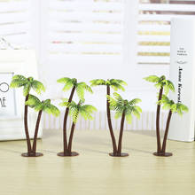 Decoração de festa para bonsai, 5 peças 13cm madeira de coco em plástico mesa de areia em miniatura vasos de plantas artesanato para bonsai micro paisagem diy 2024 - compre barato