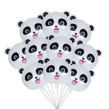 10Pcs Cute Panda Balloon Aluminium Foil Balloons Panda Head Balloon Bouquet for Baby Shower Panda Birthday Party Supplies 2024 - buy cheap