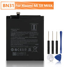 Xiao Mi оригинальный аккумулятор BN31 для Xiaomi mi 5X mi 5X redmi note 5A Xiaomi A1 Redmi Y1 Lite S2 запасная батарея для телефона 3080 мАч 2024 - купить недорого