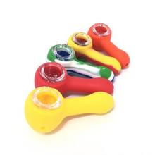 Small Tobacco Stems Smoke Pipes Portable Creative Smoking Pipe Herb Tobacco Pipes Gifts Grinder Smoke Accessories Random Color 2024 - buy cheap