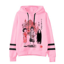 totoro Spirit Away hoodie women funny Japanese cartoon pink Sweatshirt kawaii harajuku hood streetwear female clothes 2024 - buy cheap