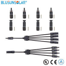 10 pares de cabos y 1 a 4 conectores de cabo solar pv, painel solar 4 em 1 separador e combinador lj0158 m/ffff & f/mmmm 2024 - compre barato