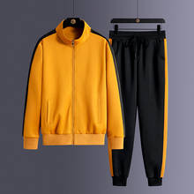 Conjunto de camisa e calça masculina, moda esportiva para homens, duas peças 2024 - compre barato