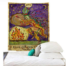 Tapiz gótico para decoración de dormitorio, tapiz de tarot, mural de drap, tapiz bohemio, gran oferta 2024 - compra barato