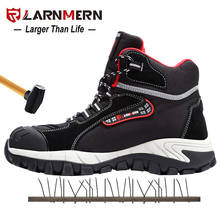 LARNMERN-zapatos de trabajo para hombre, calzado de seguridad con punta de acero, cómodo, ligero, antideslizante, para construcción 2024 - compra barato