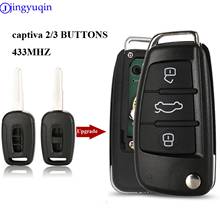jingyuqin 2/3 Buttons Remote Car Key Control For Chevrolet captiva 433MHZ Shell Cover Case 2024 - buy cheap