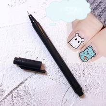 Epoxy Resin Extra Fine Black Drawing Pen Nail Outline Painting Pen Acrylic Paint Highlights Metallic Permanent Markers 2024 - buy cheap