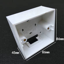 Caja de interruptores de pared ignífuga, base de PVC, Universal, 86x86x45mm, tipo 86, 5 uds. 2024 - compra barato