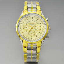 Rosra relógios de negócios de luxo homens relógios de ouro aço inoxidável quartzo relógios de pulso mannen horloge reloj hombre 2024 - compre barato