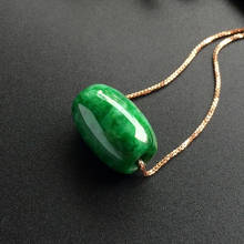 Natural Burmese Emerald Green Passepartout Amulet Pendant 925 Silver Necklace Elegant Princess Jewelry Best Gift 2024 - buy cheap