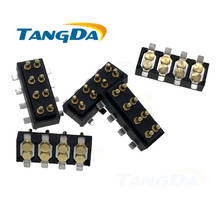 Pogo conector de pino 8p, teste de corrente, antena de sonda, tangda q, fileira dupla fixadora de 8 pinos pogopin 2024 - compre barato