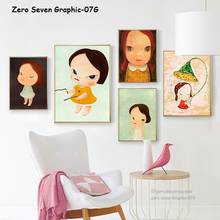 Japanese Comics Yoshitomo Nara Works Cartoon Girls Canvas Poster Print Picture Wall Art For Children Room Modern Home Decoration 2024 - buy cheap