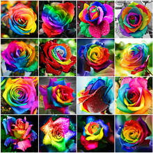 Evershine Алмазная вышивка розы картина стразы полная площадь Алмазная мозаика цветы распродажа 5D DIY рукоделие украшения для дома 2024 - купить недорого