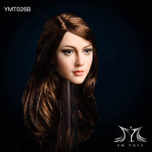 В наличии YMTOYS YMT026 1/6 весы женские коричневые золотые волосы голова Анны Резная Голова скульптура для 12 "бледный женский тело 2024 - купить недорого