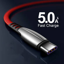 Кабель USB Type C 5A Quick Charge 4,0 3,0 для быстрой зарядки и передачи данных для Iphone 11 X XS USB Charging Samsung S10 S9 S8 S7 S6 2024 - купить недорого