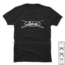 Camiseta Ludwig 100% algodón, camiseta Ludwig Music Drums Drum Rum Music 2024 - compra barato